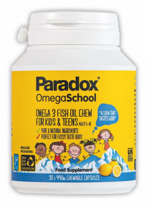 Paradox Omega School Kids Chewable Capsules, Pack of 30's