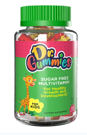 Dr. Gummies Kids Sugar Free Multivitamin Gummies For Healthy Growth and Development, Orange flavour, Pack of 60's