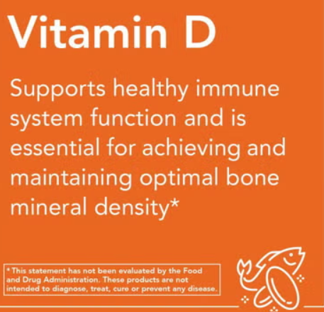 Now High Potency Vitamin D3 1000IU Softgels For Strong Bones & Immune Support, Pack of 180's