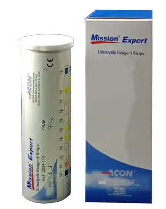 Mission Expert Urinalysis Reagent Strips 100's 11UW