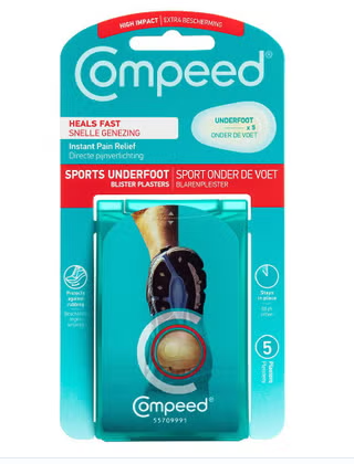 Compeed Hydrocolloid Blister Plasters Sports Underfoot 5's