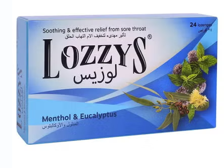 Lozzys Menthol & Eucalyptus Lozenges, Pack of 24's
