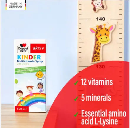 Doppelherz aktiv Kinder Multivitamin Syrup With L-Lysine 150ml Doppelherz