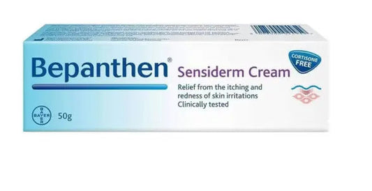 Bepanthen Sensiderm Cream, Cortisone Free, For Irritated, Itchy & Red Skin 50g Bepanthen