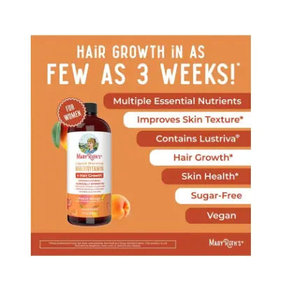 تسوق MaryRuth Organics والفيتامينات السائلة المتعددة من MaryRuth + فيتامينات Lustriva® لنمو الشعر | بيوتين 10000 ميكروجرام | فيتامين د | تم اختباره سريريًا للشعر الكثيف والتجاعيد والخطوط الدقيقة والعناية بالبشرة | الأعمار 18+ | 30 أونصة سائلة أونلاين في ا mary ruth organics