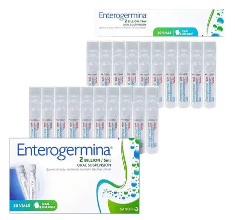 Enterogermina 2 Billion/5 mL Suspension Oral Vials 20's Enterogermina