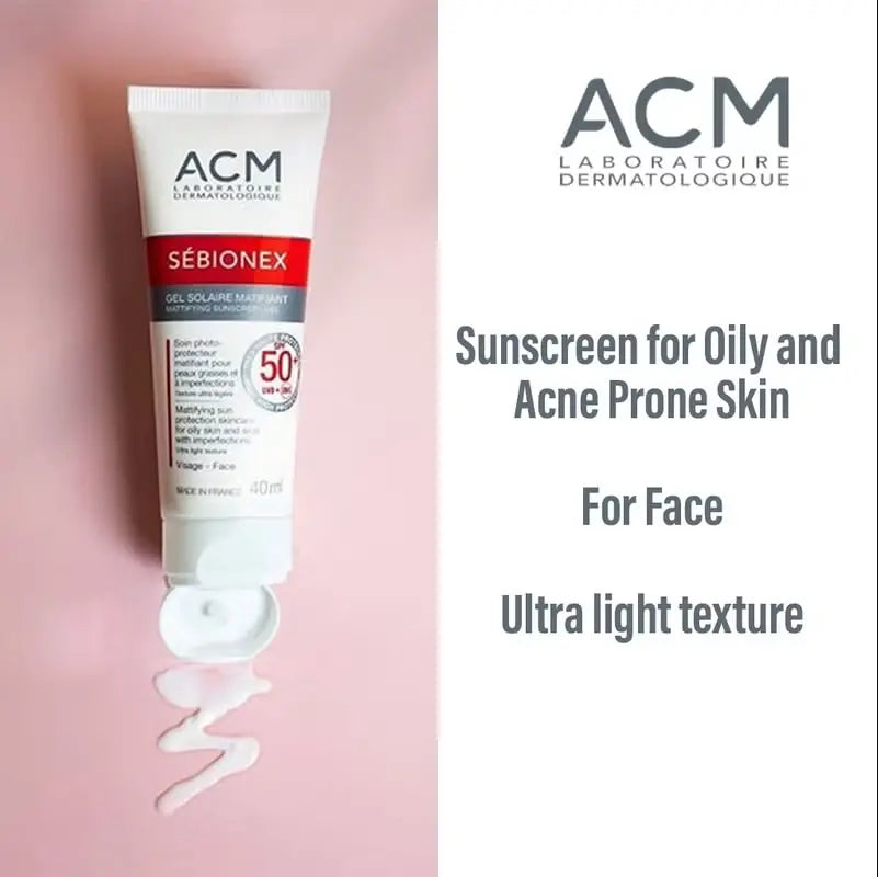 ACM Sebionex SPF50+ Mattifying Sunscreen Gel 40ml ACM