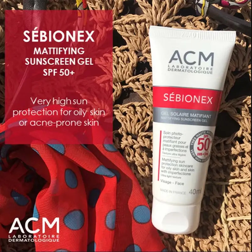 ACM Sebionex SPF50+ Mattifying Sunscreen Gel 40ml ACM