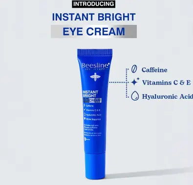 Beesline Instant Bright Eye Cream For All Skin Types 15ml Beesline