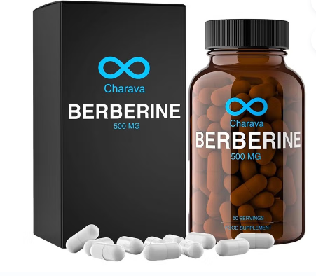 Charava Berberine 500mg Capsules For Diabetic Support & Heart Health, Pack of 60’s