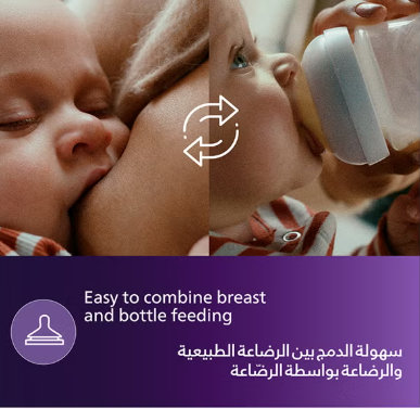 Natural Response Baby Feeding Bottle 260Ml | 2 Bottles | No.1 Brand Recommended By Moms Worldwide |Natural Response Technology Mimics Breastfeeding | Uniquely Designed Nipple Releases Milk Only When Baby Drinks philips avent