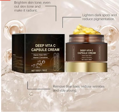 Medicube Deep Vita C Golden Boba Capsule Face Cream For All Skin Types 55g Medicube