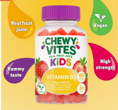 Chewy Vites Kids Vitamin D3 400 IU Gummies 60's
