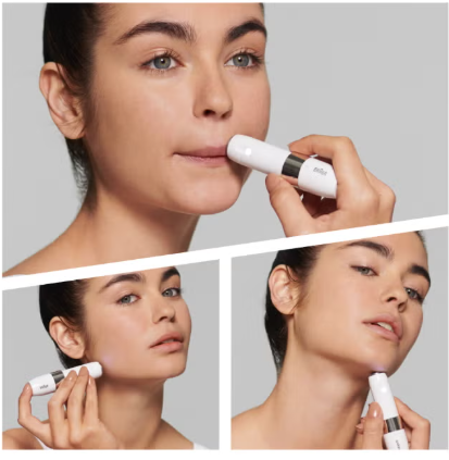 Braun Face Mini Hair Remover Fs1000, Electric Facial Hair Removal For Women White