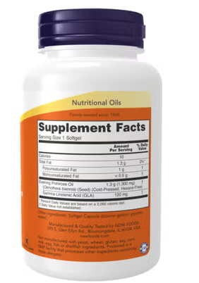 Now Super Primrose 1300mg Softgel For Women's Health, Pack of 60's