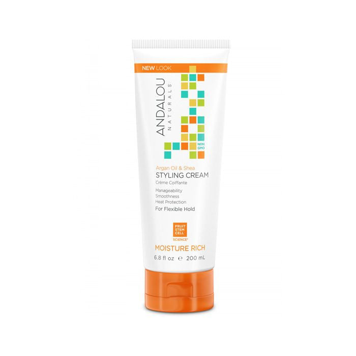 Andalou Naturals Argan Oil + Sweet Orange Smooth Hold Styling Cream - 200ml