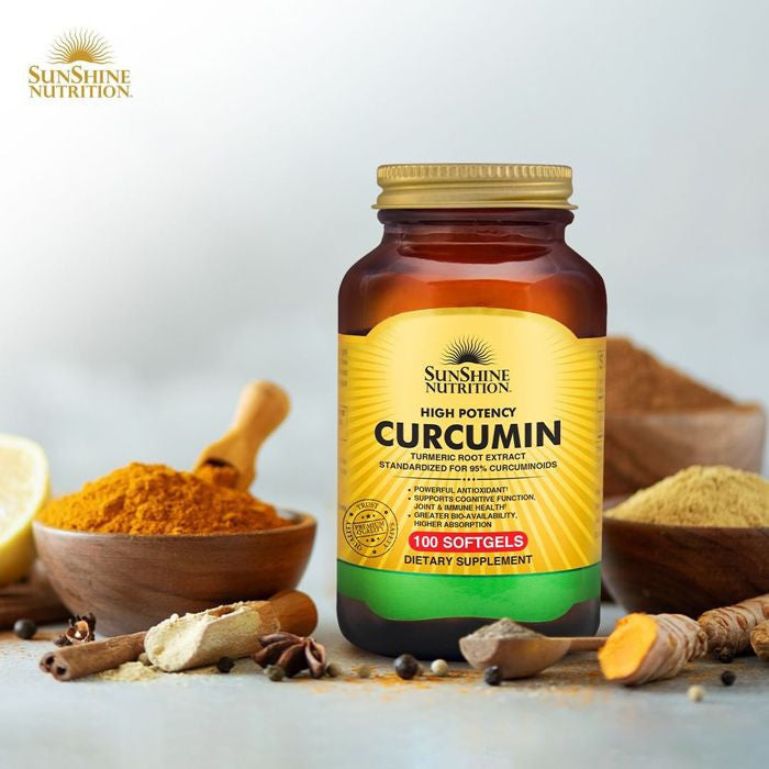 Sunshine Nutrition High Potency Curcumin 100 Softgels Sunshine Nutrition
