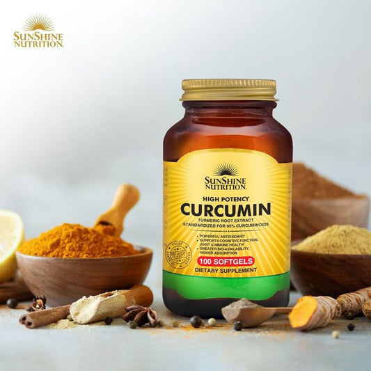 Sunshine Nutrition High Potency Curcumin 100 Softgels Sunshine Nutrition