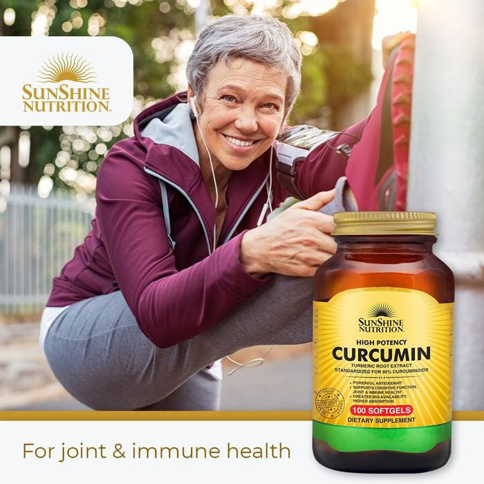 Sunshine Nutrition High Potency Curcumin 100 Softgels Sunshine Nutrition