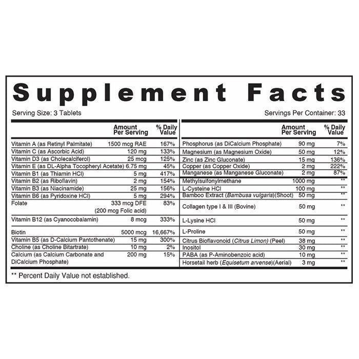 Sunshine Nutrition Hair Max - 100 Tablets