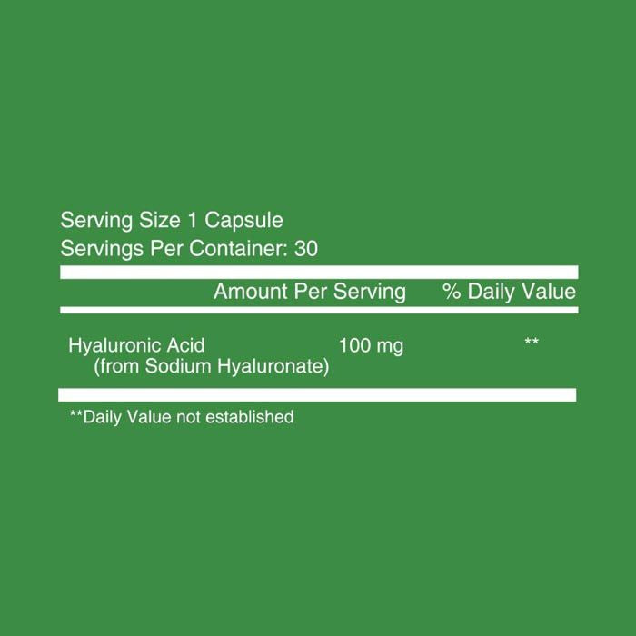 Nutritionl Hyaluronic Acid Caps 30's