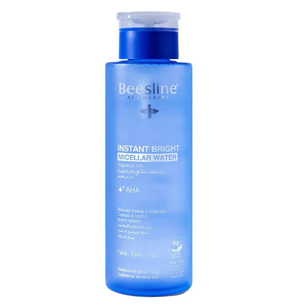 Beesline Instant Bright Fragrance Free Micellar Water for Face, Eyes & Lips 400ml Beesline