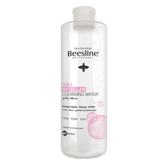 Beesline 3-In-1 Fragrance Free Micellar Cleansing Water for Face, Eyes & Lips 400ml Beesline