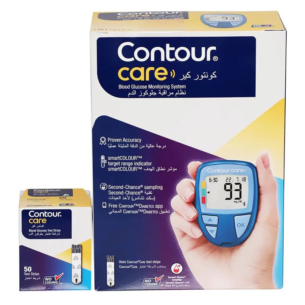 Ascensia Contour Care Blood Glucose Monitor + Strips PROMO PACK Ascensia