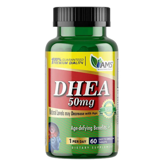 AMS DHEA 50 mg Tablets For Fertility Support, Pack of 60's AMS