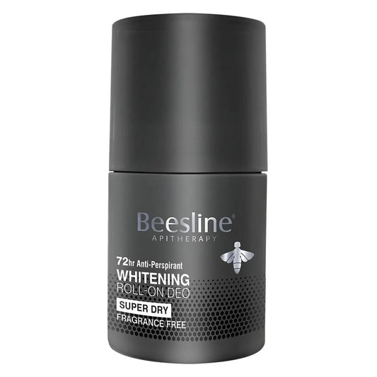 Beesline® Apitherapy Men Whitening Roll-On Deo Super Dry Fragrance Free 50 mL Beesline