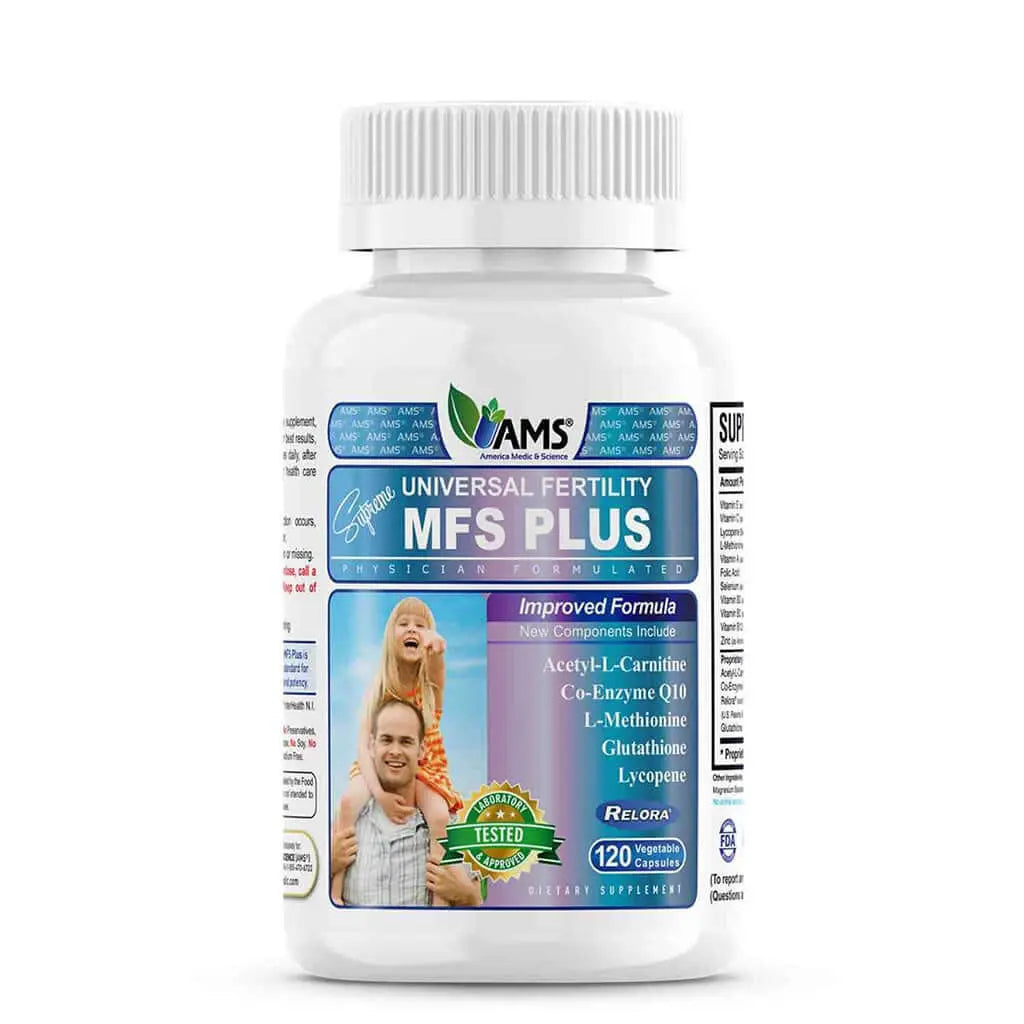 AMS MFS Plus Vegetable Capsules To Increase Male Fertility, Pack of 120's AMS