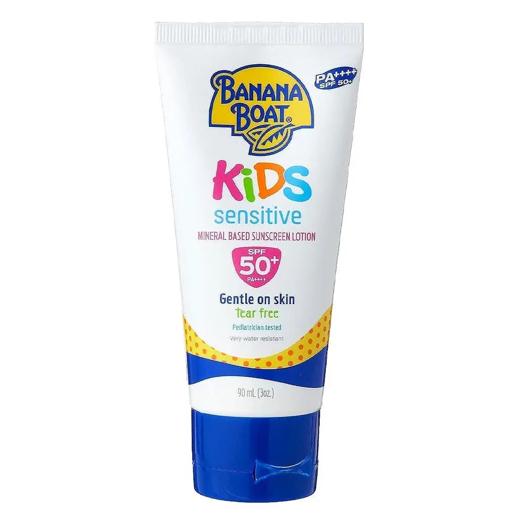 Banana Boat Kids Sensitive Tear - Free Mineral Based Sunscreen Lotion SPF 50+ PA++++ 90ml Banana Boat