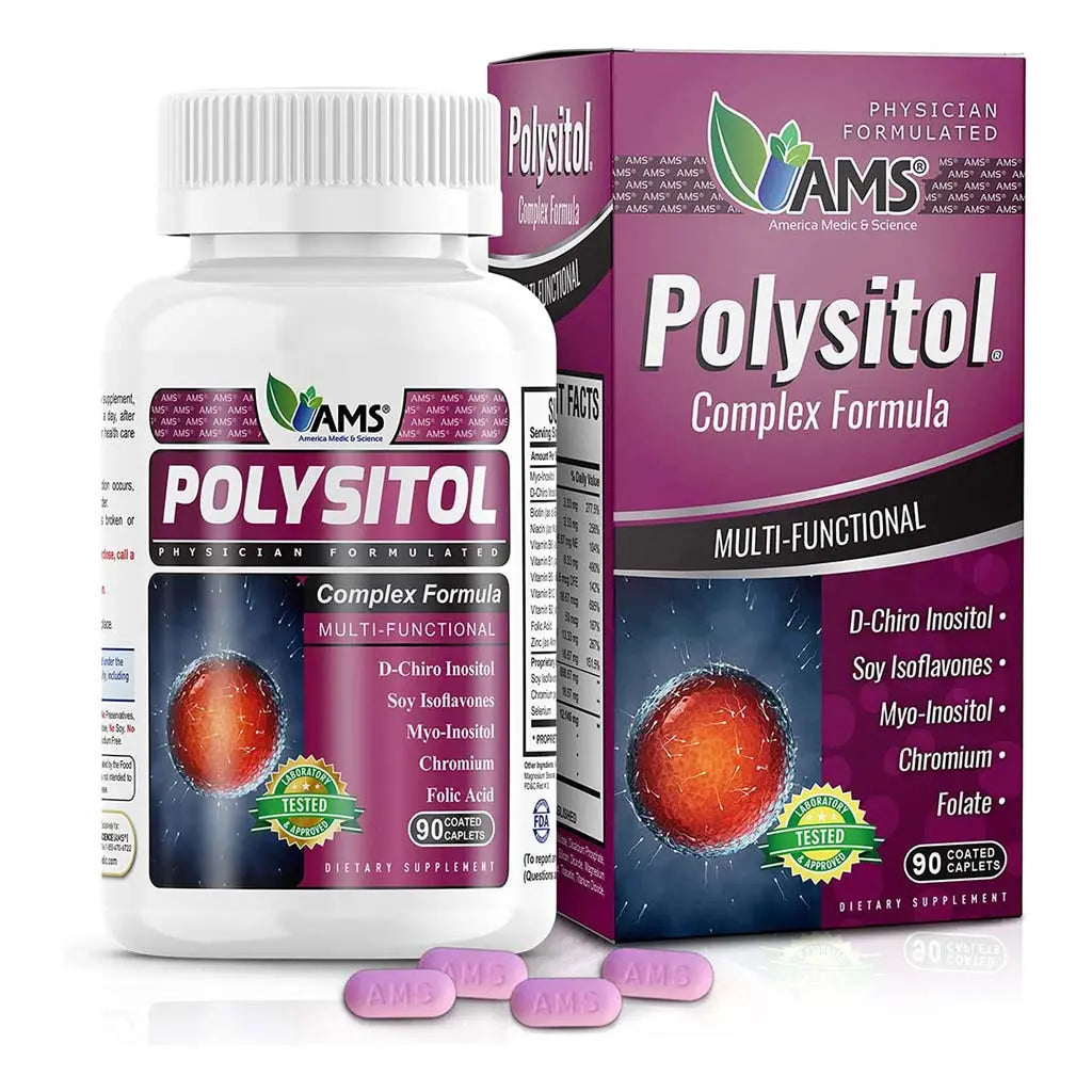 AMS Polysitol Caplet, Fertility Supplement For Women, Pack of 90's AMS