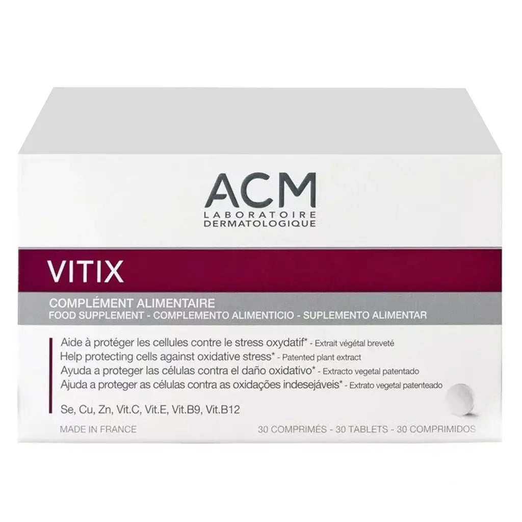 ACM Vitix Tablets, Antioxidant Dietary Supplement For Vitiligo, Pack of 30's ACM