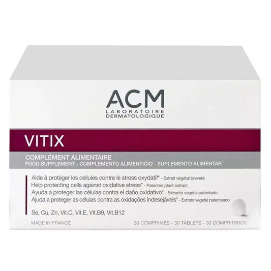 ACM Vitix Tablets, Antioxidant Dietary Supplement For Vitiligo, Pack of 30's ACM