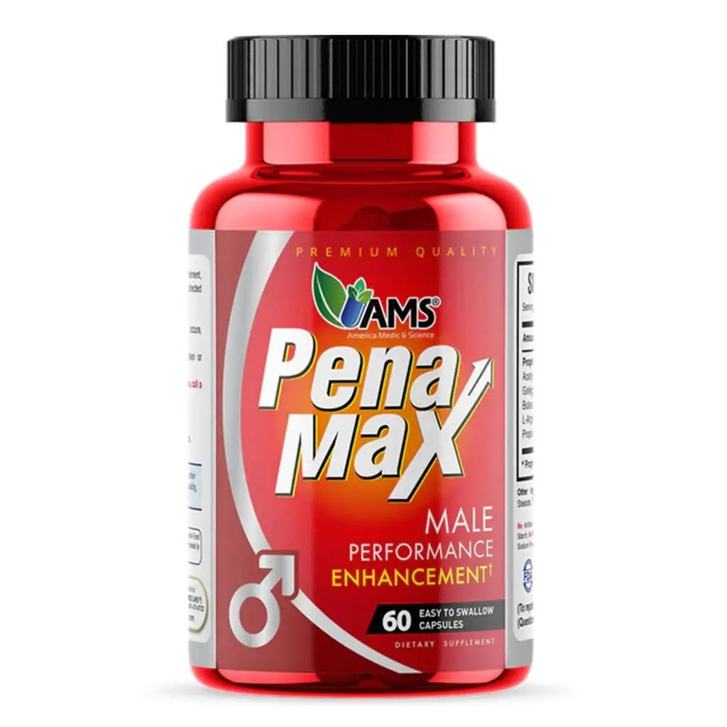 AMS PenaMax Men's Performance Enhancer Capsules Pack of 60's- Original AMS