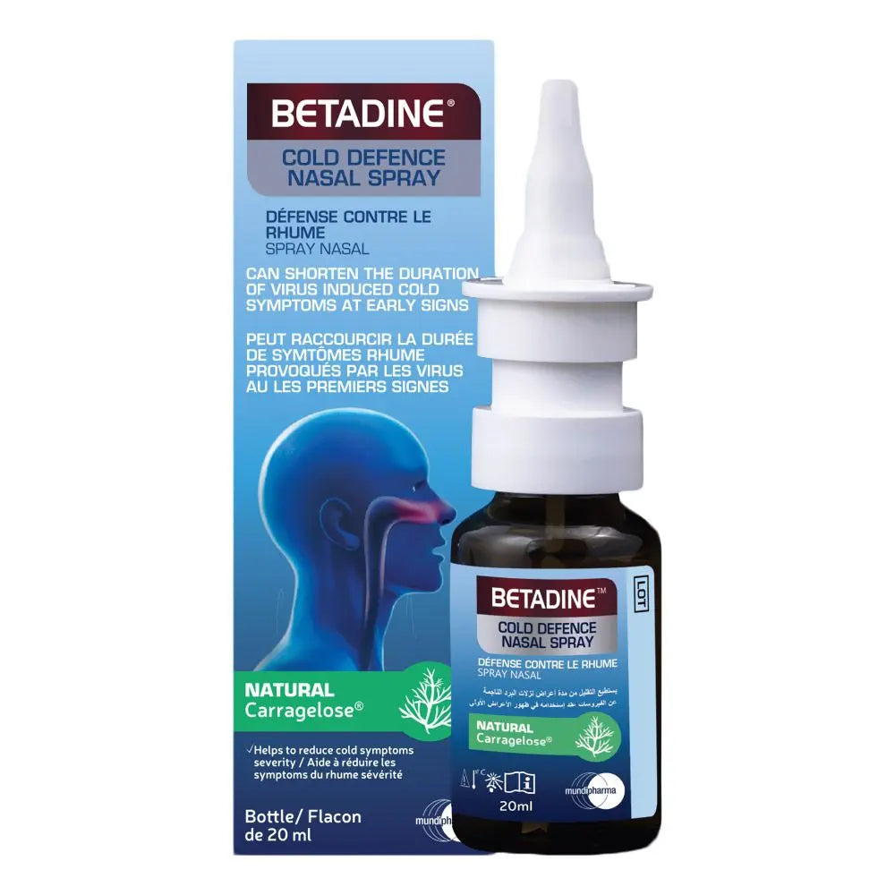 Betadine Cold Defense Nasal Spray 20 mL Betadine