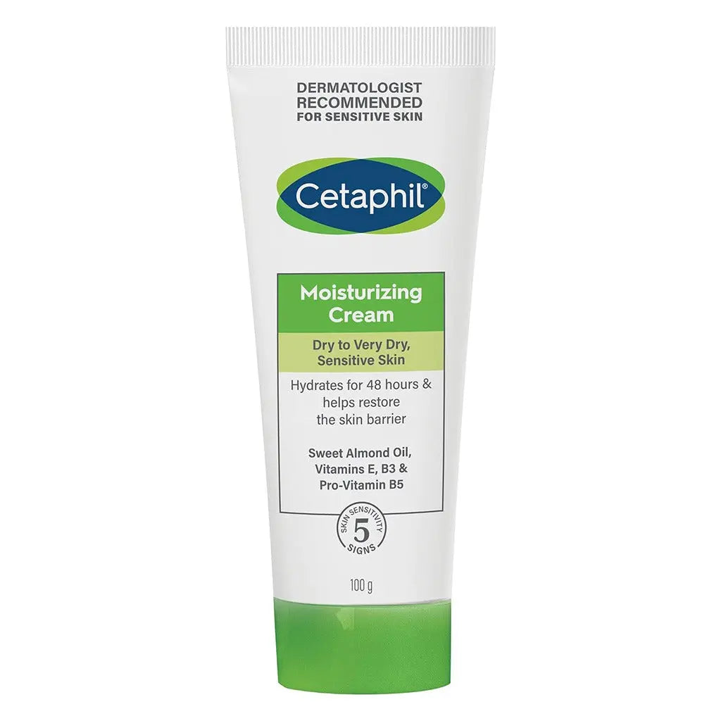 Cetaphil Moisturizing Cream, Face & Body Moisturizer For Men & Women With Dry to Very Dry Sensitive Skin, Unscented, 100g Cetaphil