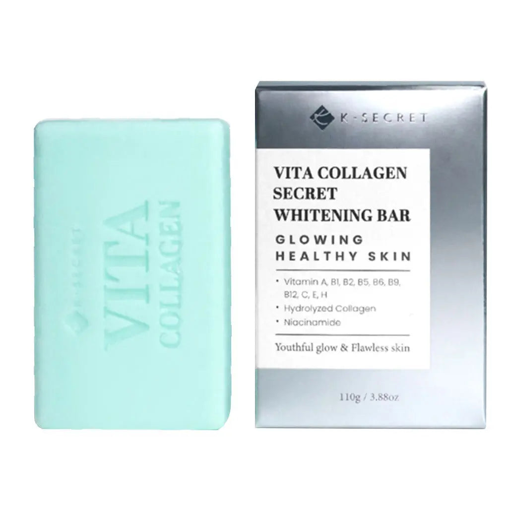 K-Secret Vita Collagen Secret Glowing Healthy Skin Whitening Bar 110g K-Secret