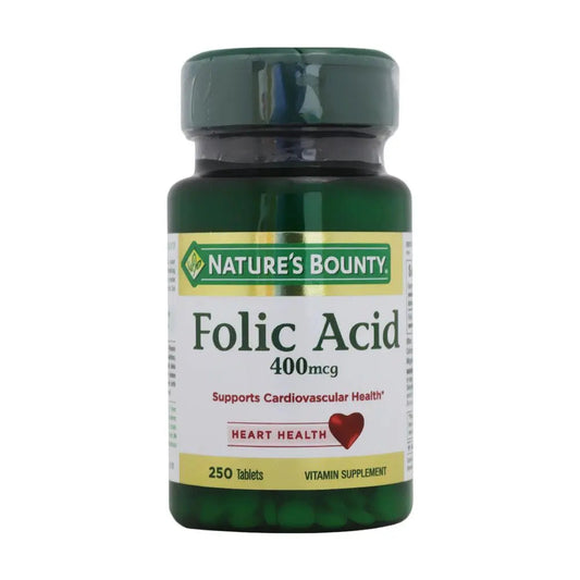 Nature's Bounty Folic Acid 400 mcg Tablets 250's Nature's Bounty