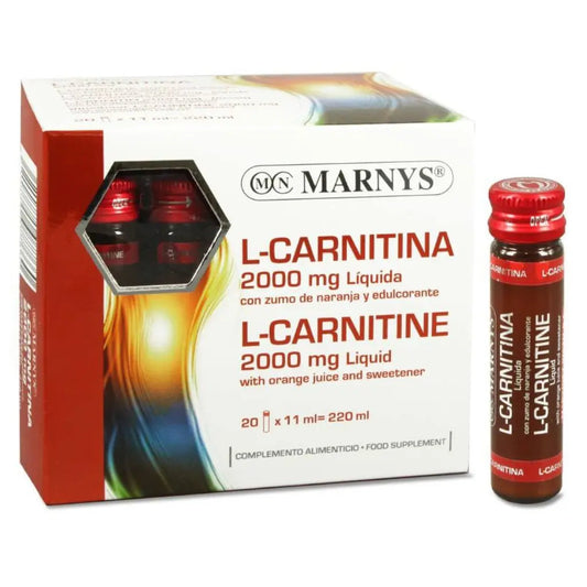 Marnys L-Carnitine 2000 mg/11 mL Vial 20's Marnys