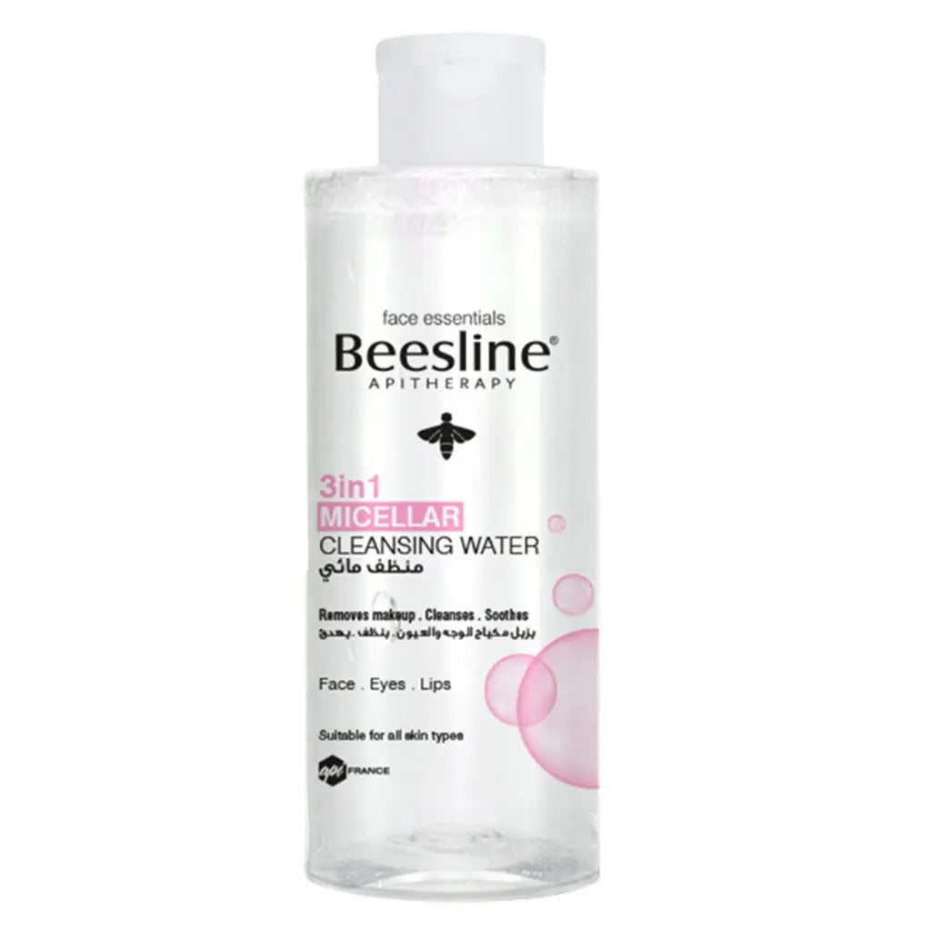 Beesline 3-In-1 Fragrance Free Micellar Cleansing Water for Face, Eyes & Lips 100ml Beesline