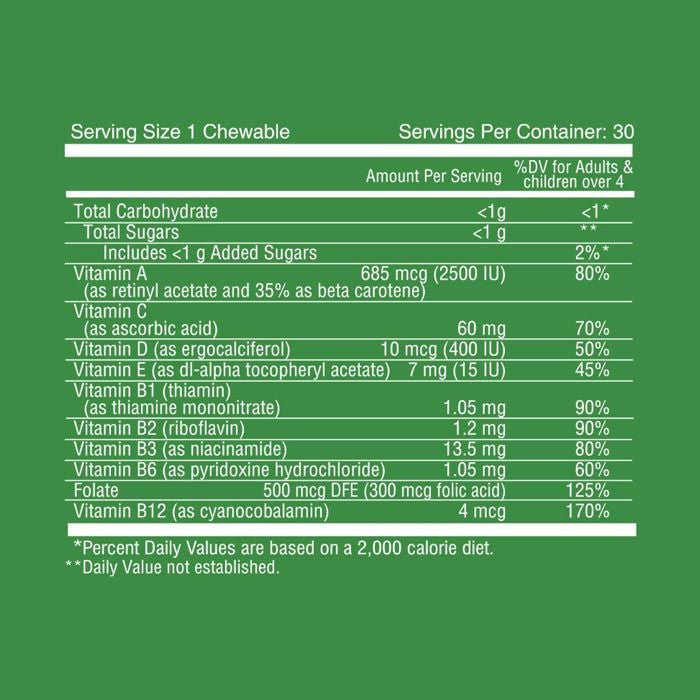 Nutritionl Vitamin Animals Kids Chew Tabs 30's