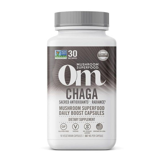Om Chaga Mushroom Superfood 90 Vegetable capsules