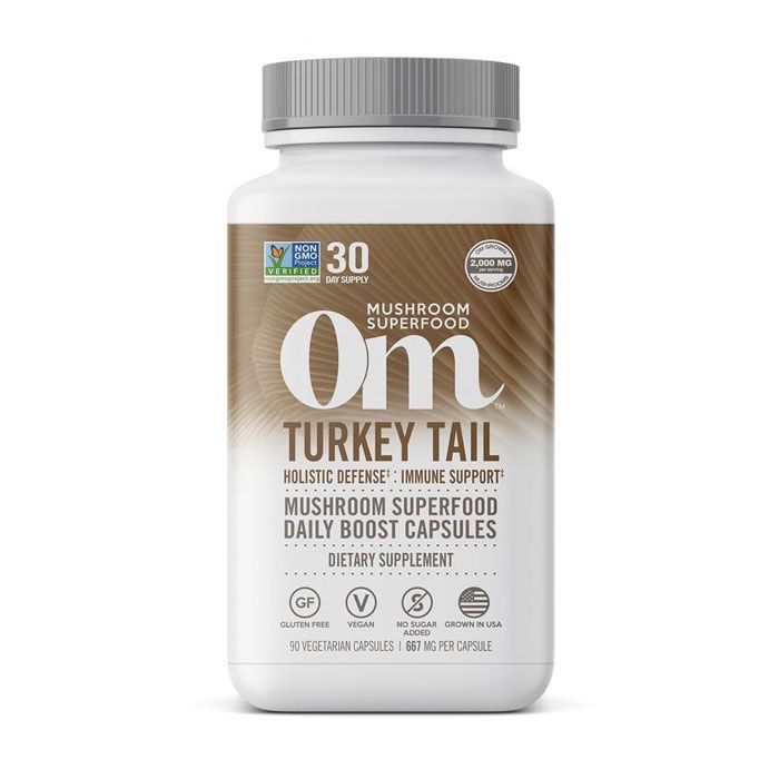 Om Turkey Tail Mushroom Superfood 90 Vegetable Capsules