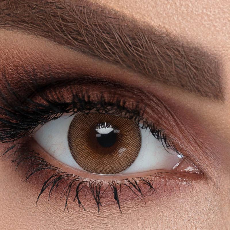 One Pair Color Contact Lenses for Single Use | Sama One-Day Lenses (Sweet Brown) Sama