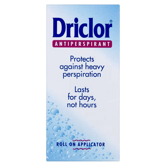 Driclor Antiperspirant, 20 ML, Controls Excessive Sweating, Long-Lasting Protection driclor