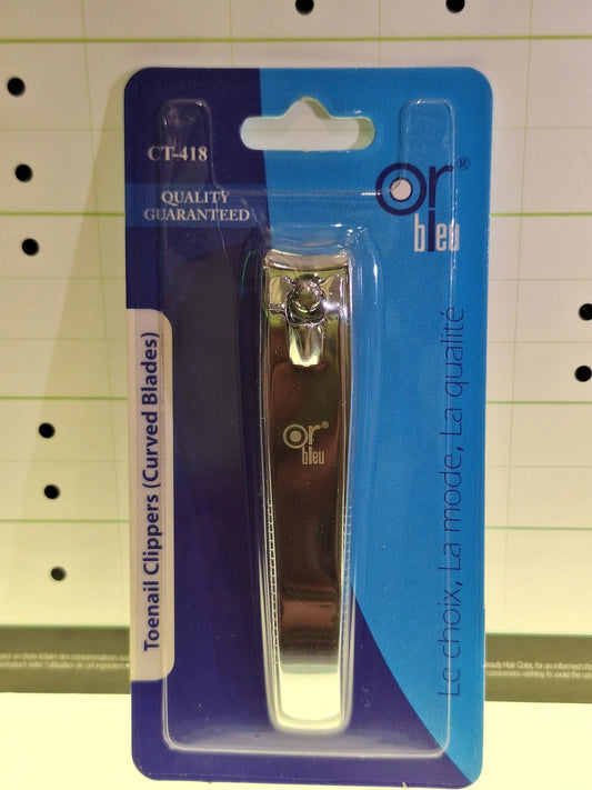 OR Bleu CT-418 TOENAIL CLIPPER CURVED Blades Silver Or Bleu